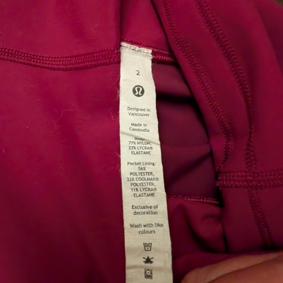 Women's Lululemon shorts pink size 2 - Picture 2 of 8